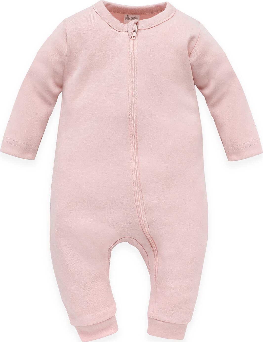 PINOKIO Pajac niemowlęcy na suwak bez stópek różowy wyprawka Pinokio Lovely Day 86