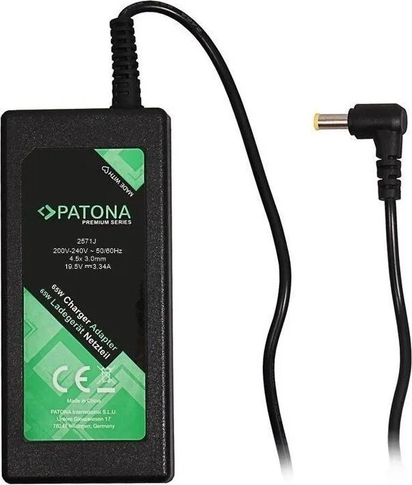Patona Zasilacz Pro Notebooky Dell 19 5V 3 34A 65W 4 5X3Mm Konektor (PT2571)