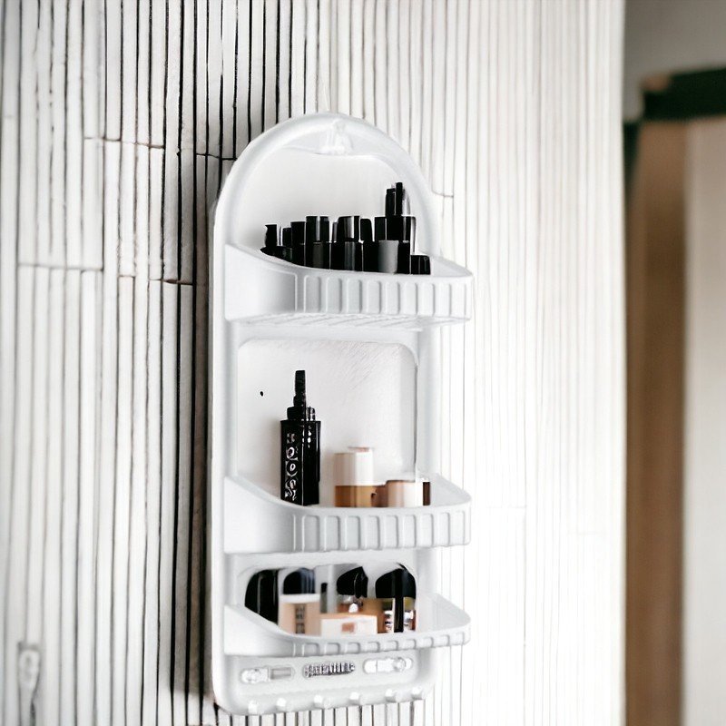 Triton Półka Biała Łazienkowa 3-poziomowa pod prysznic