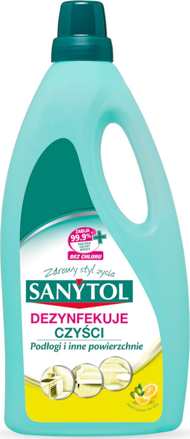 SANYTOL Płyn do mycia podłóg SANYTOL uniwersalny Cytrynowy 1 l
