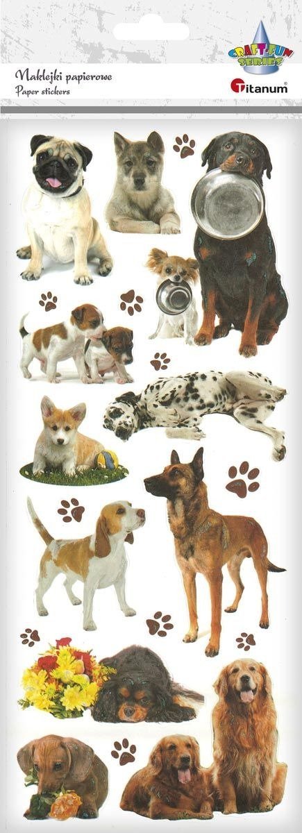 Naklejki papierowe psy