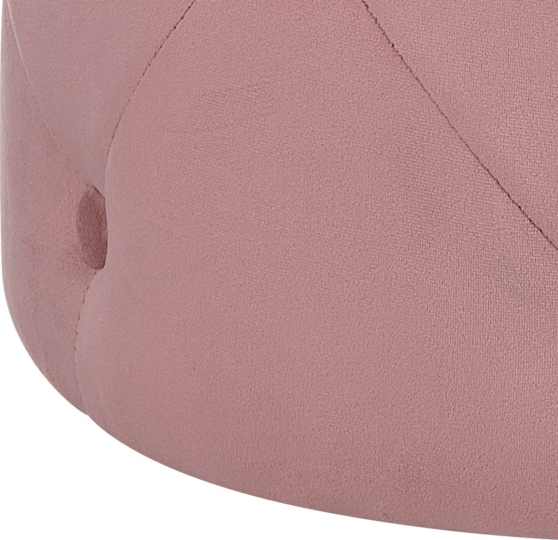 Beliani Puf welurowy 40 cm różowy COROLLA