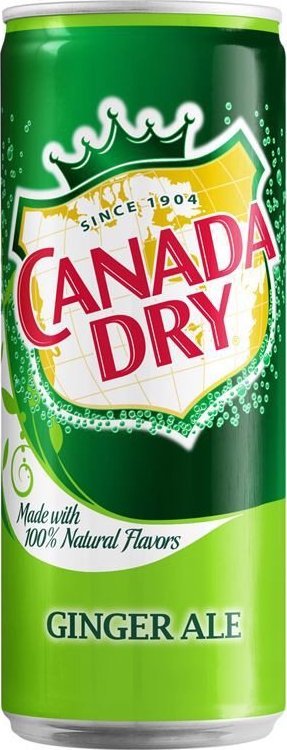 Schweppes Canada Dry Ginger Ale Napój gazowany o smaku imbirowym 330 ml