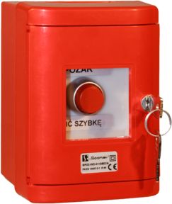 Spamel Przycisk sterowniczy 22mm czerwony z samopowrotem 1R (SP22-KC-01)