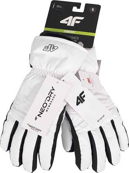 4f Rękawice narciarskie damskie 4F FNK F106 białe 4FWAW23AFGLF106 10S XL