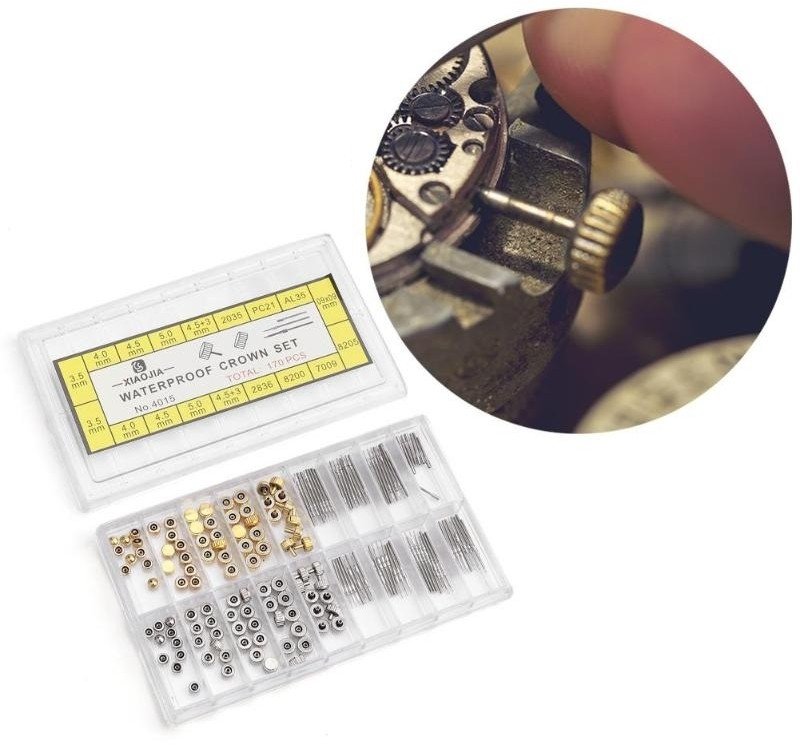 Zestaw koronek do zegarków - 170 elementów