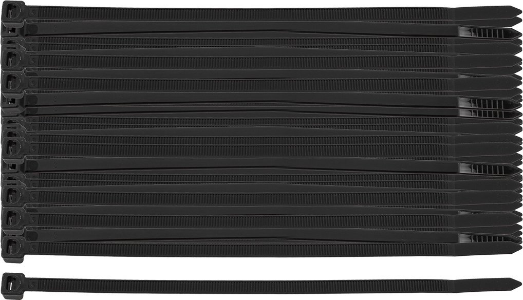Neo Opaski zaciskowe EXTREME 4.8 × 150 mm, czarne, 100 szt.