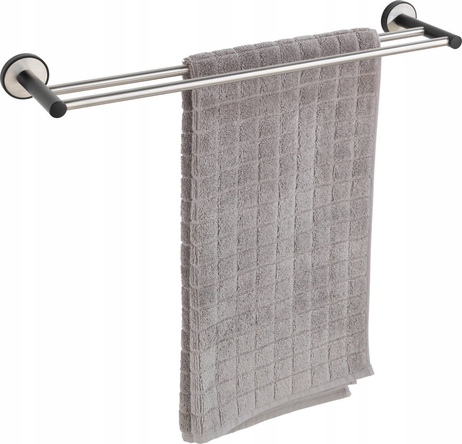 Wenko Wieszak łazienkowy DUO UDINE, UV-Loc, 61 cm, 2 uchwyty, WENKO