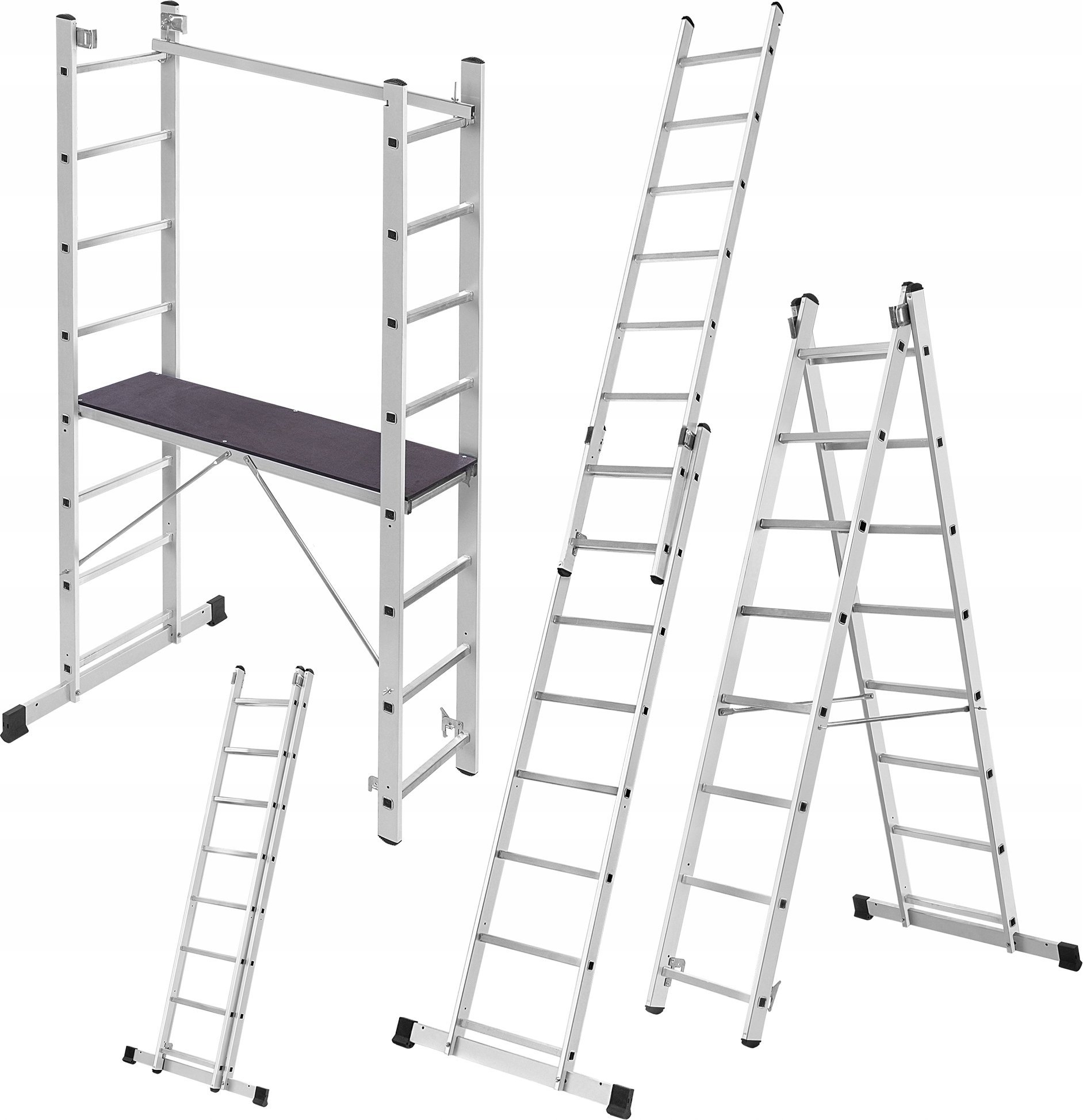 KADAX Aluminiowe rusztowanie drabinowe ARD2x8 BASI