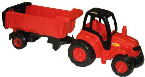 Polesie 0445 "Mistrz", traktor duży z naczepą w siatce - 0445 POLESIE