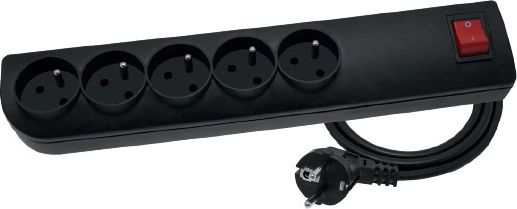 Listwa zasilająca Elgotech PSF3 przeciwprzepięciowa 5 gniazd 3 m czarna (PSF3-503-2)
