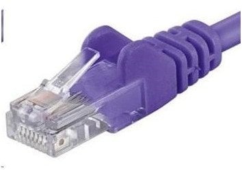 PREMIUMCORD Patch kabel UTP RJ45-RJ45 CAT5e 10m fialová