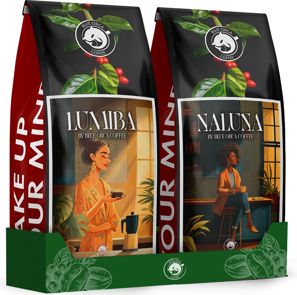 Kawa ziarnista 1kg x2 Lumiba+Naluna LIMITED edition 100% Arabica Blue Orca