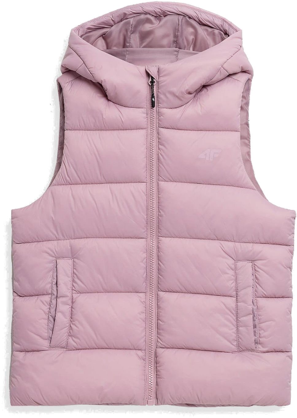 Bezrękawnik kamizelka dziecięca dziewczęca 4F F007 JASNY RÓŻ