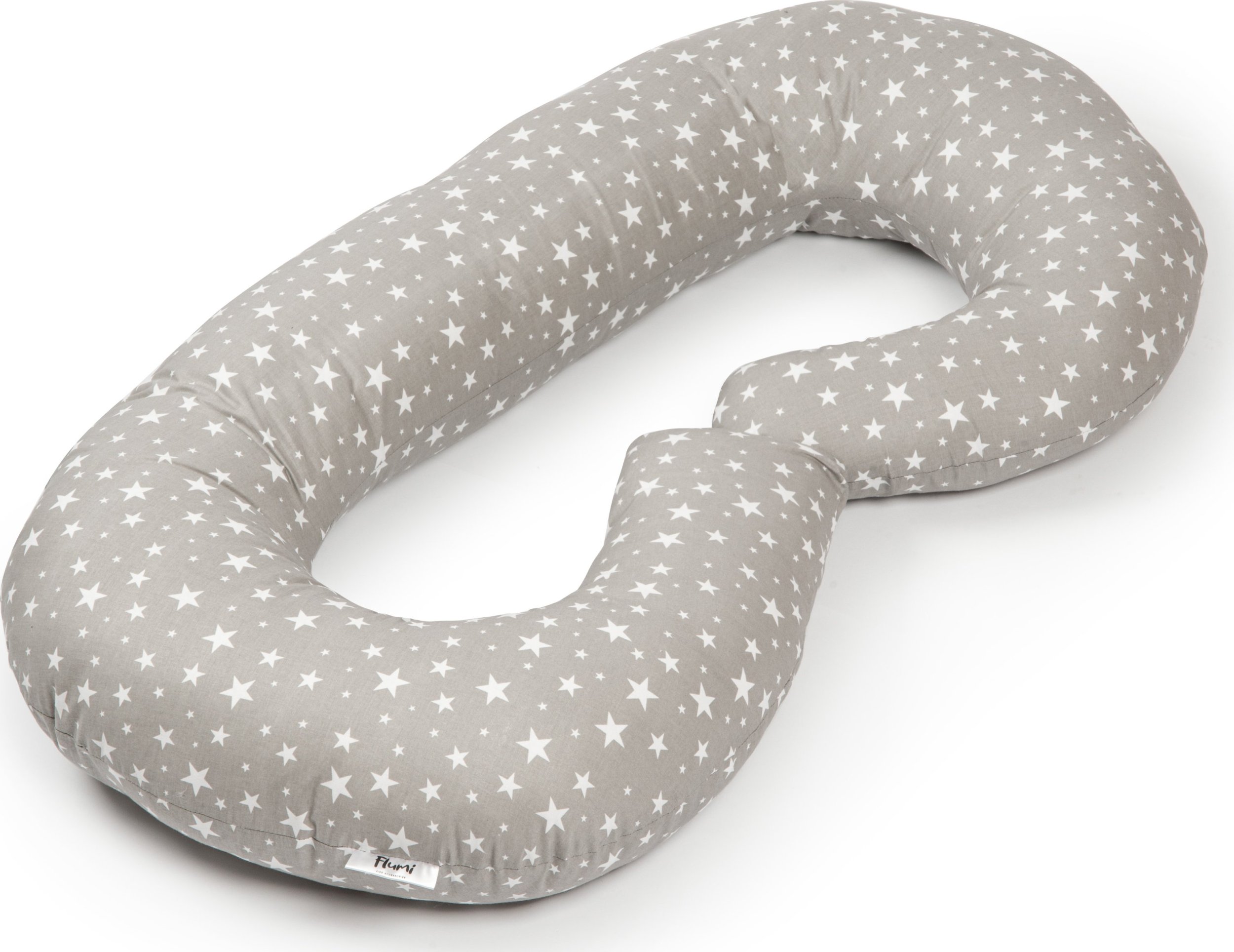 Blomster Poduszka ciążowa typu C - szara w gwiazdki