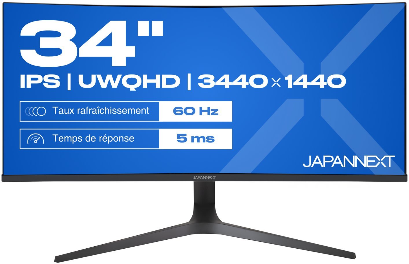 JAPANNEXT 86,4cm JN-IPS340UWQHD60C-C65W-HS-W curved UWQHD