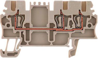 Weidmuller Złączka szynowa 3-przewodowa 1,5mm2 beżowa (1775530000)