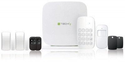 Zestaw alarmowy GSM panel/klawiatura/czujniki/piloty/karty RFID