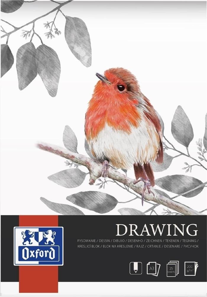 Oxford Blok artystyczny rysunkowy A3/25K 200g klejony