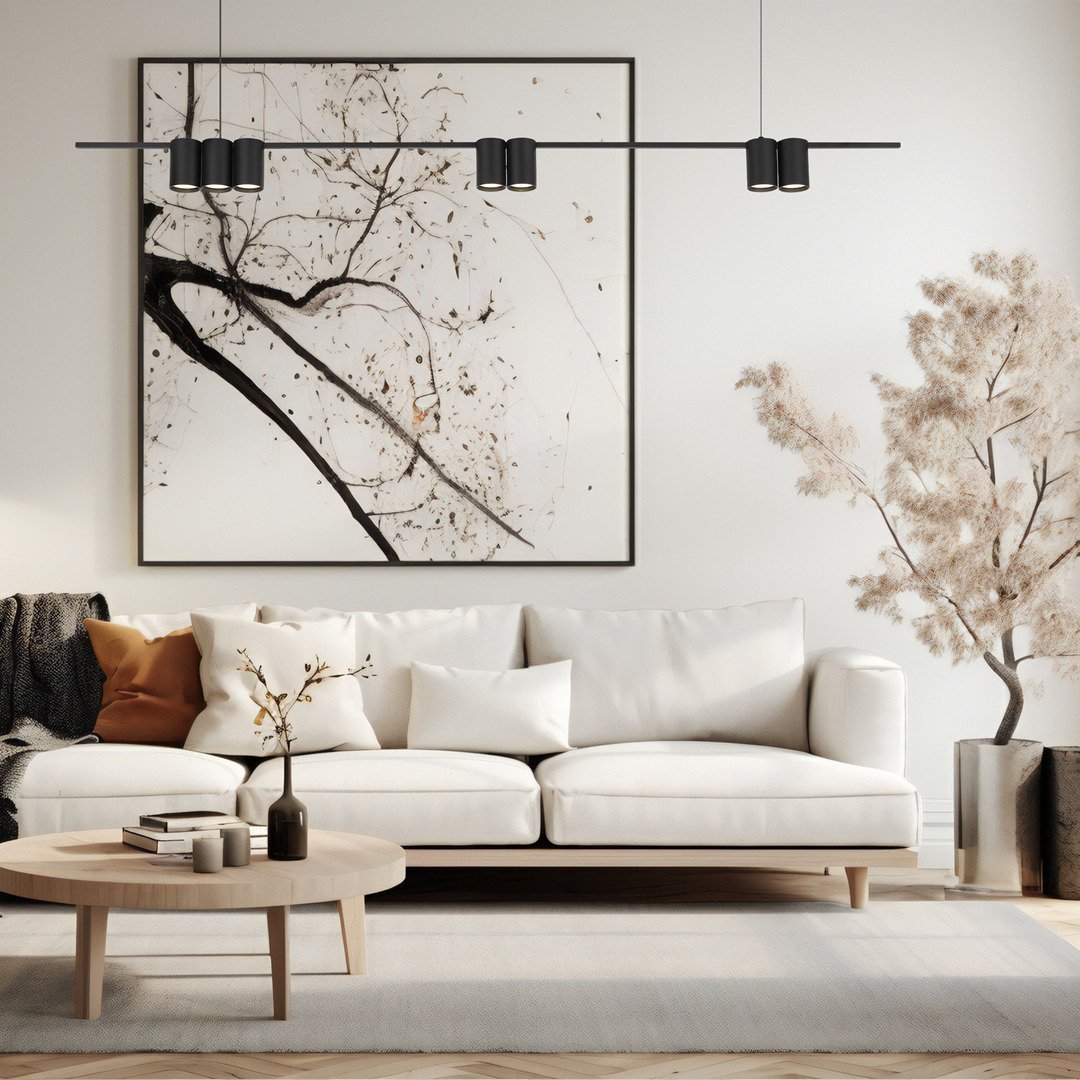 PENDANT LIGHT PORI 7XGU10 ML0370 BLACK