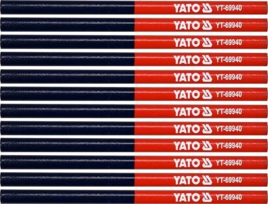 Yato YATO OŁÓWEK TECHNICZNY CZERWONO NIEBIESKI /12szt.