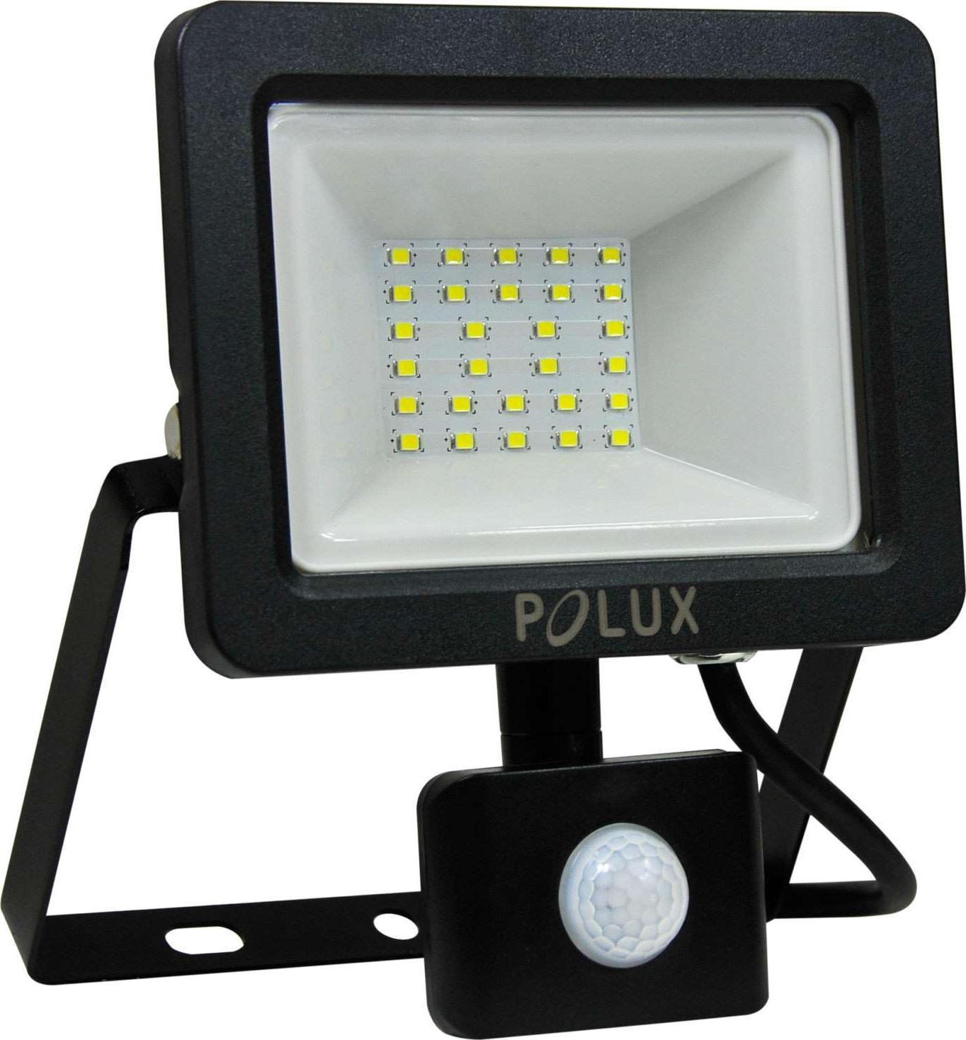 Naświetlacz Polux Elewacyjny naświetlacz NAŚWIETLACZ 304797 Polux metalowa OPRAWA zewnętrzna LED 20W 6500K outdoor IP65 czarna