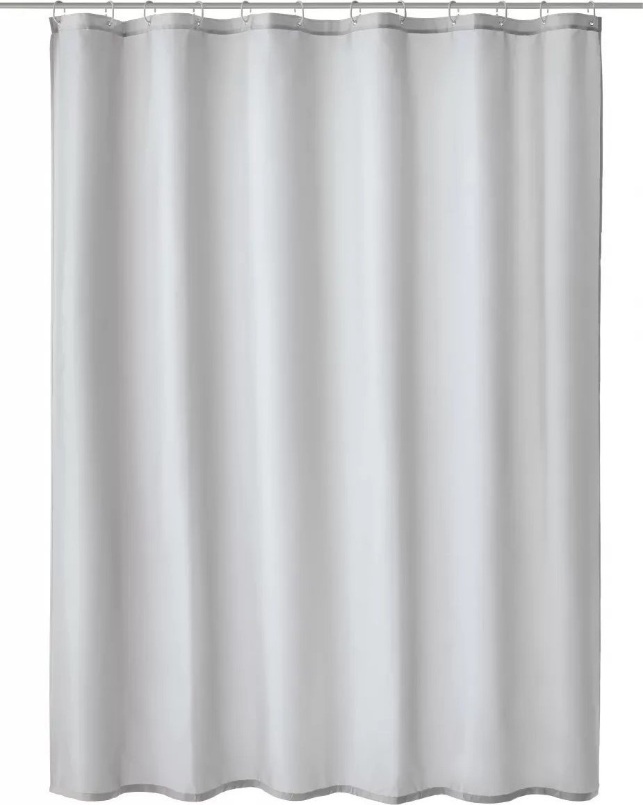 Kleine Wolke Kleine Wolke Kito Tekstylna Zasłona prysznicowa szara 180x200 cm