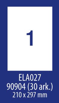 Avery Zweckform ETYK.ZF ECONOMY 210X297MM 027 100ARK ETYKIETA E100 ELA027 - ELA027