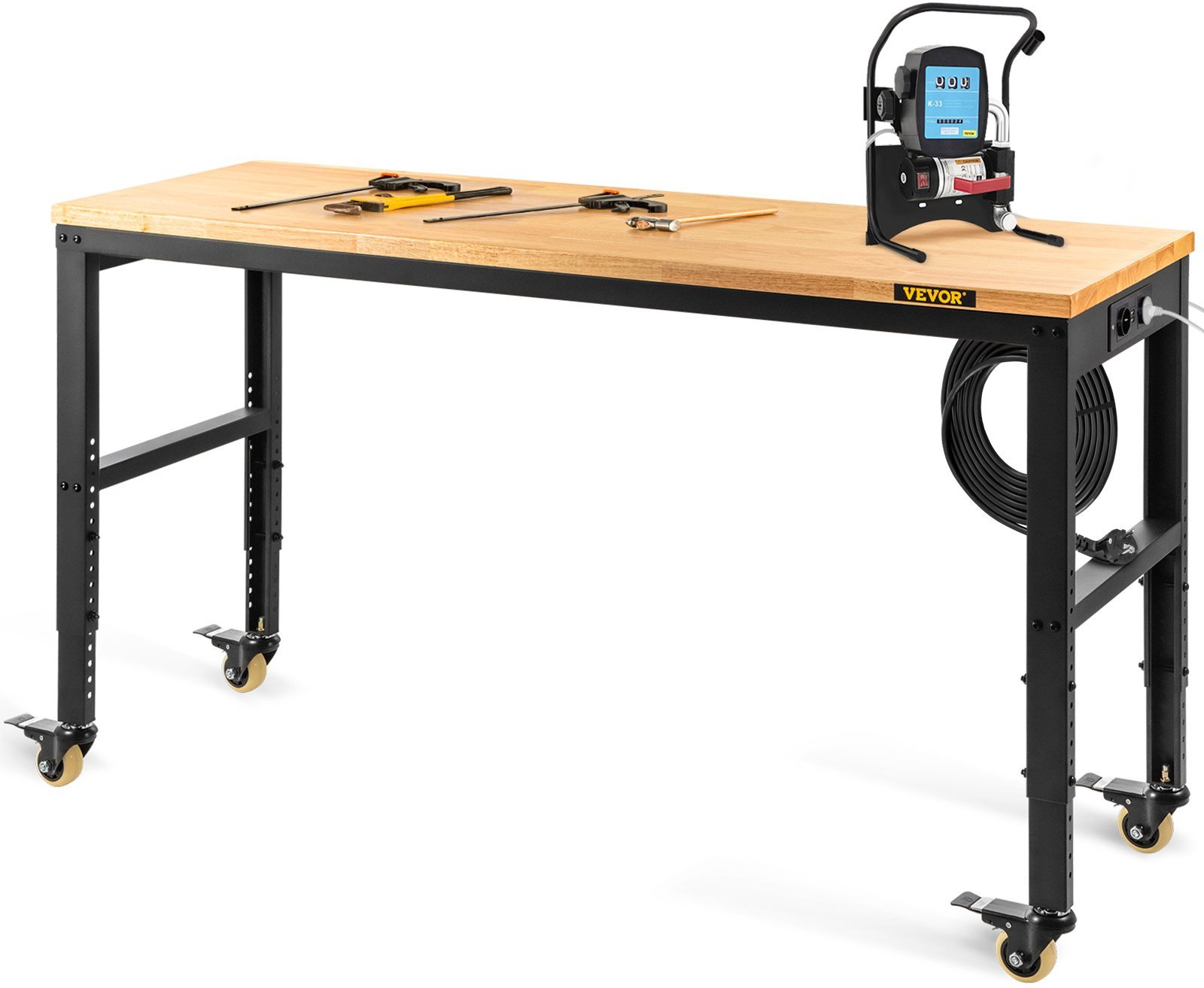Stół roboczy warsztatowy garażowy narzędziowy 155x51x105 cm