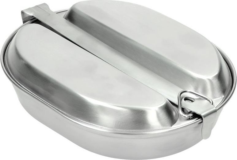 MFH MFH Menażka Dwuczęściowa z Uchwytem Srebrna uniwersalny