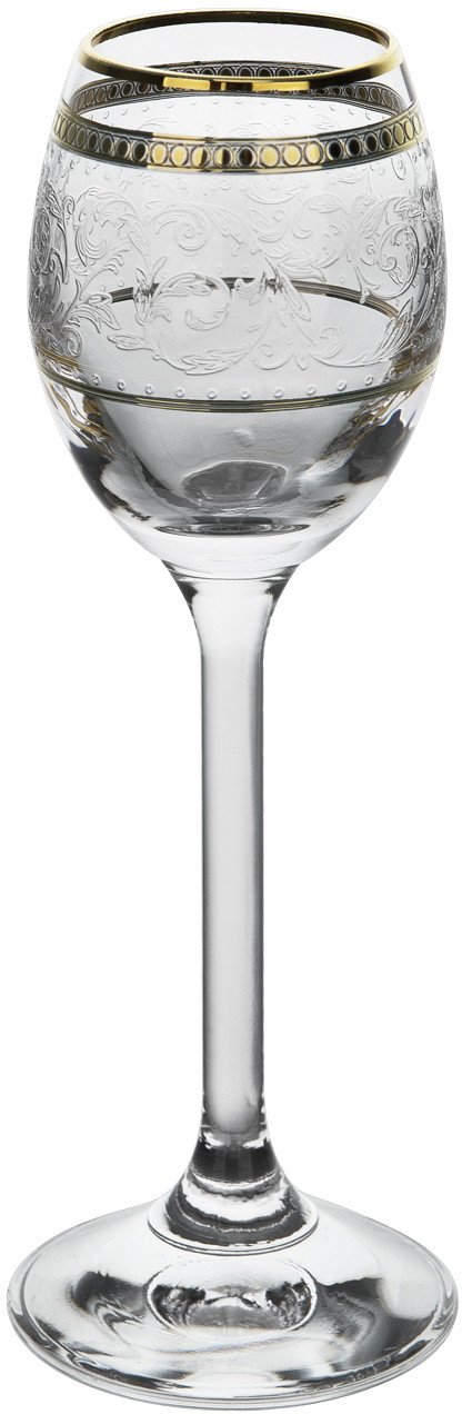 Zestaw 6 kieliszków do likieru 50 ml Dolce Vita Gold