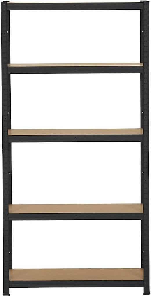 4IQ Sandėliavimo lentyna - stelažas, 180x90x40 cm, 175kg, juoda