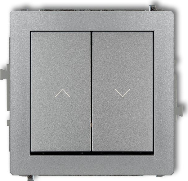 Karlik Deco Przycisk żaluzjowy srebrny metalik (7DWP-8)