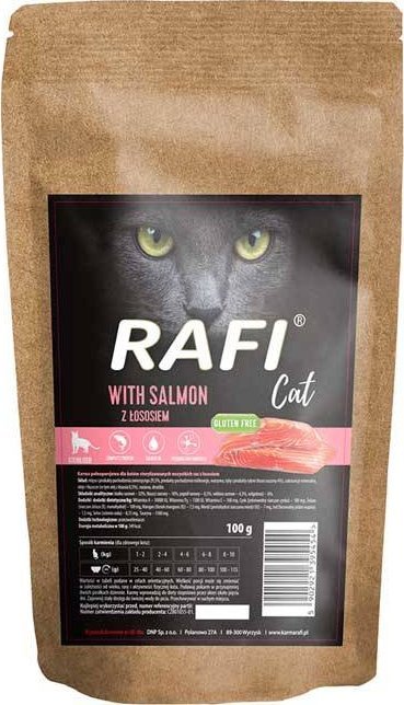 Karma sucha dla kota Rafi Cat Sterilised z łososiem 100 g
