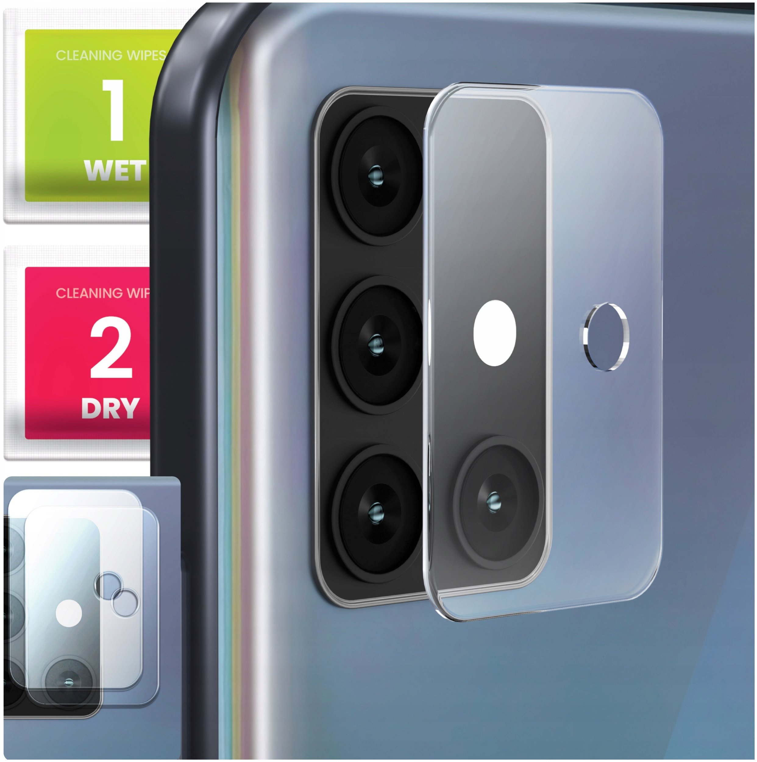 2-PAK Szkło Na Aparat Do Samsung Galaxy A71 5G (Hartowane, Na Obiektyw, 9H)