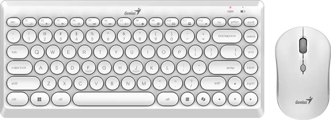 Klawiatura + mysz Genius LuxeMate Q8000 białe (31340013412)