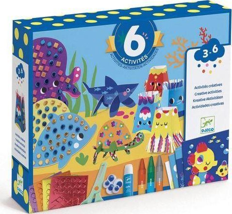 Djeco Djeco - 6 twórczych zestawów w 1 - morze