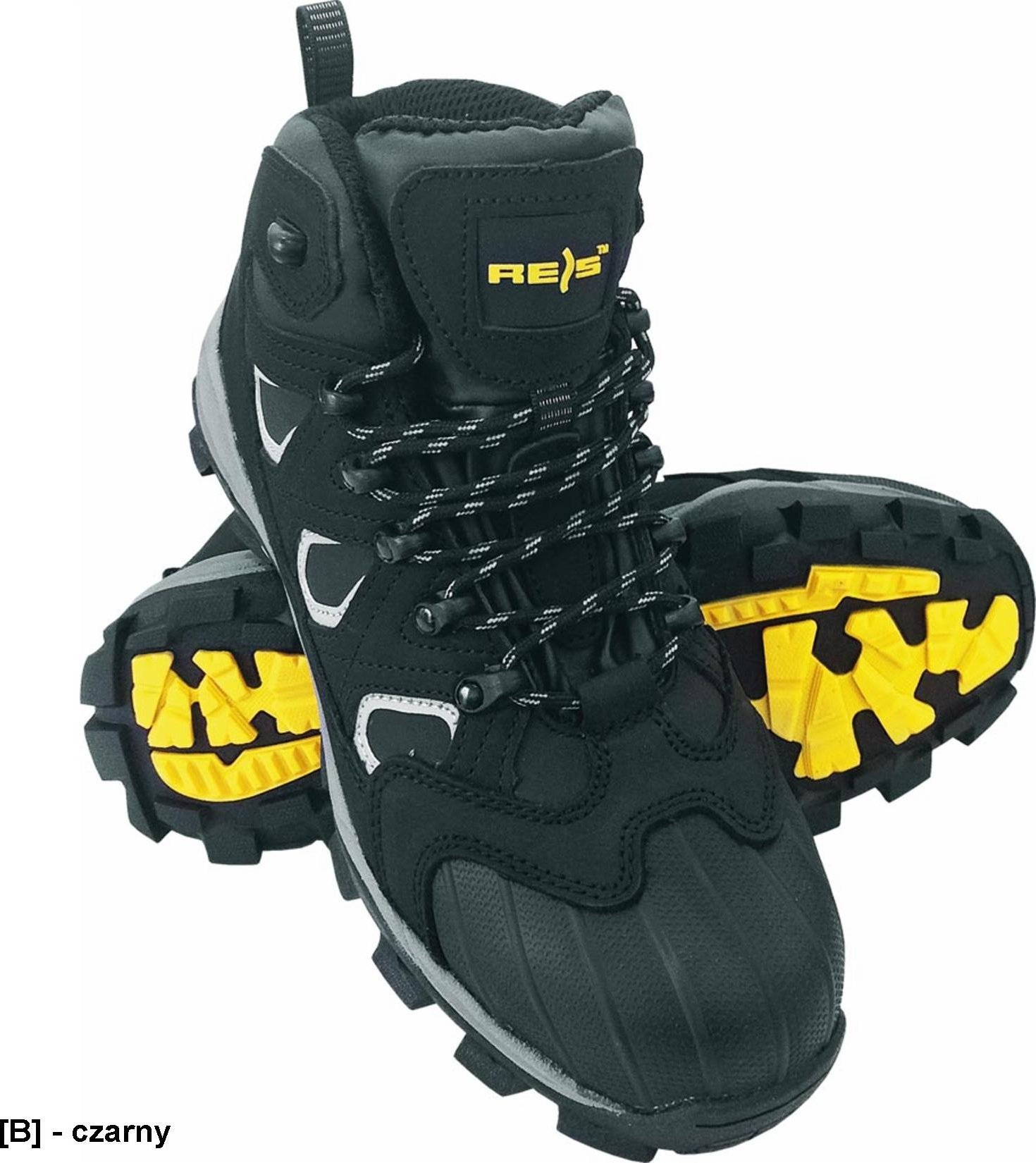 R.E.I.S. BREXTREME S3 SRC - nubukowe buty robocze typu trzewik, wzmocnie na czubku, odblaski z boku 43