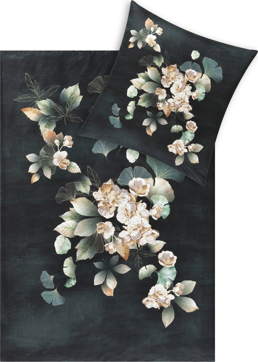 Estella Pościel satynowa 155x200 cm Ginkgo 4820/580