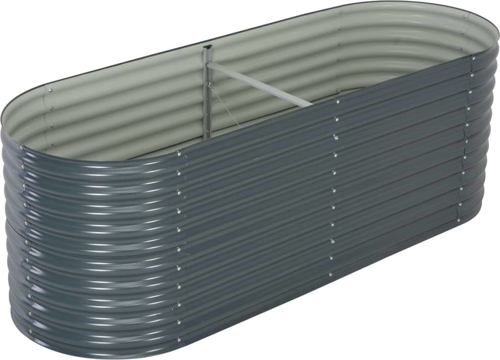 vidaXL Gabion z galwanizowanej stali, 240x80x81 cm