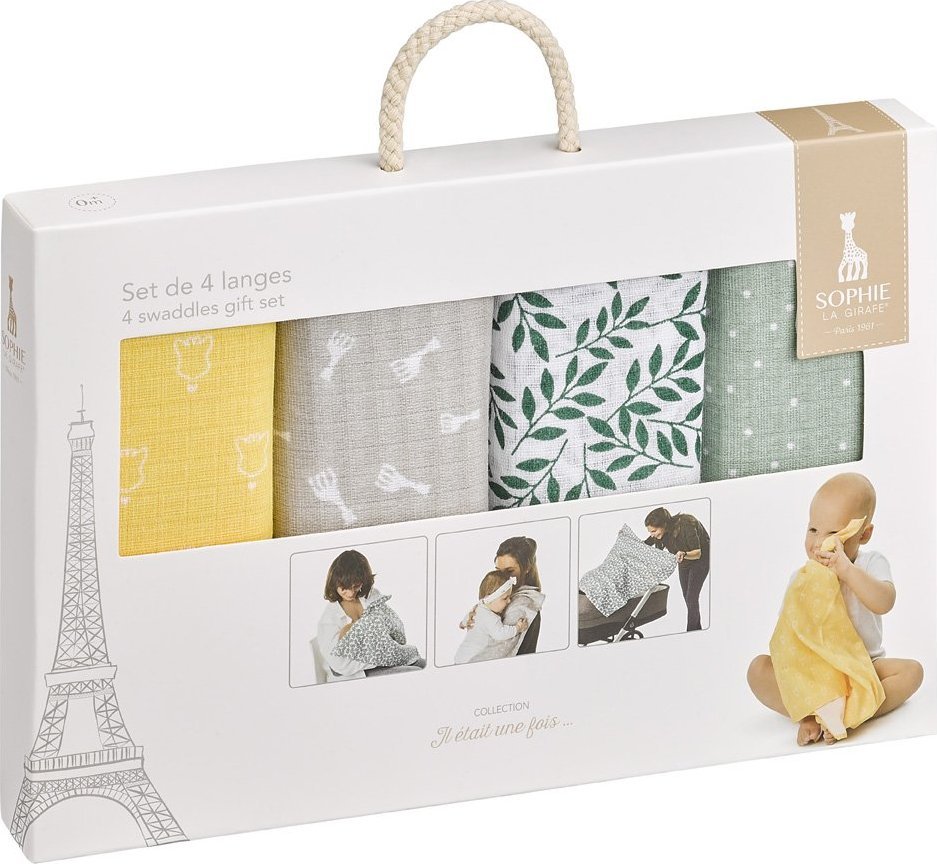 sophielagirafe ZESTAW 4 KOLOROWYCH PIELUSZEK TETROWYCH