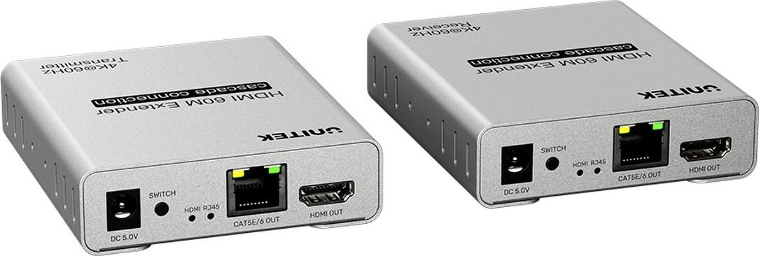 Adapter AV Unitek HDMI - HDMI srebrny (V1164A)