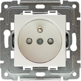 KOS Gniazdo pojedyncze Dante z uziemieniem 16A biały (450434)