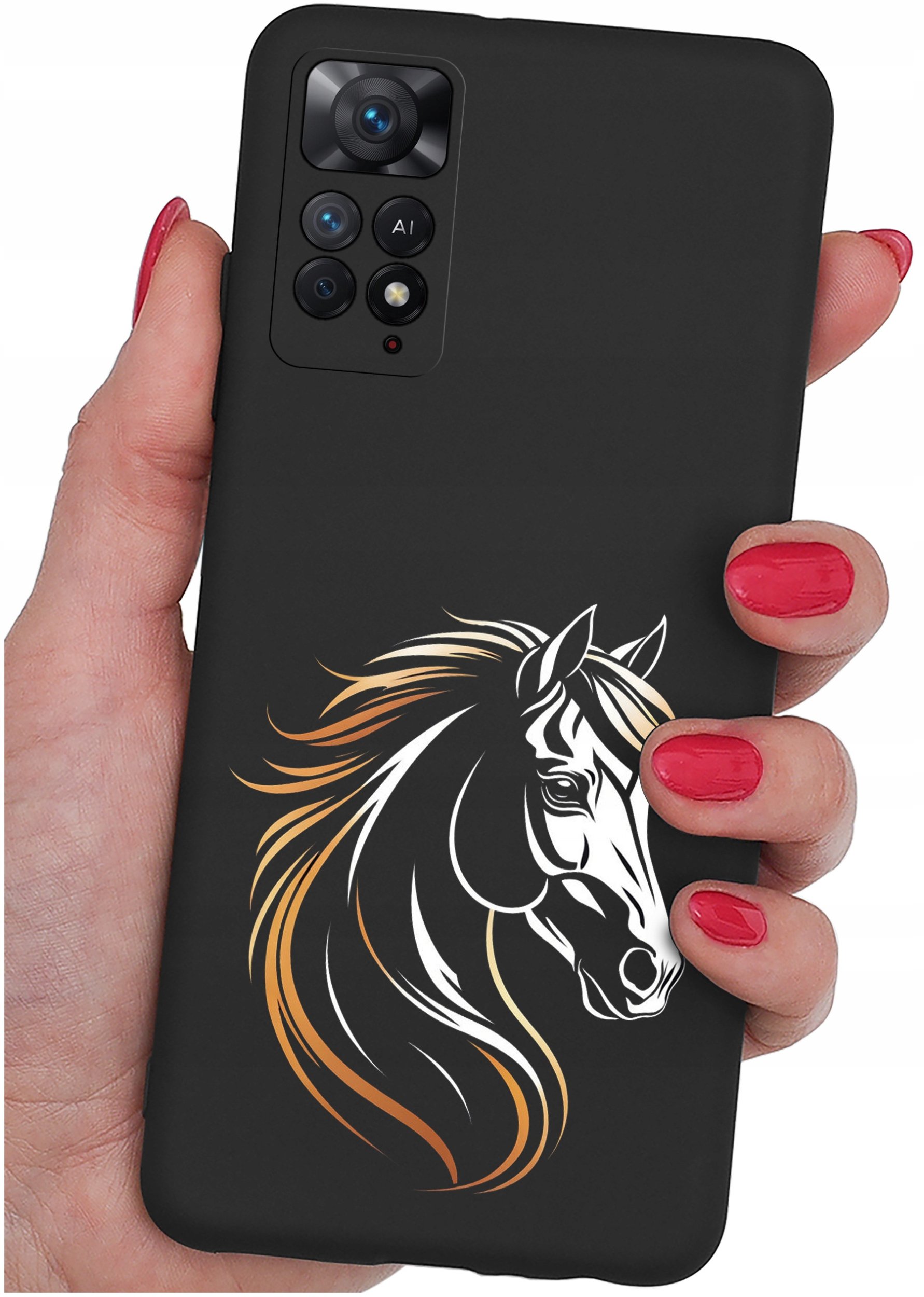 krainaGSM ETUI do Xiaomi Redmi Note 11 Pro SILIKONOWE MATT CASE + SZKŁO 9H