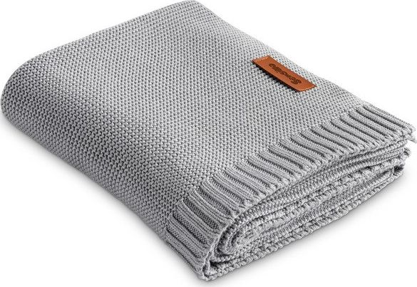 Sensillo KOCYK BAMBUSOWO-BAWEŁNIANY 80X100 CM SZARY