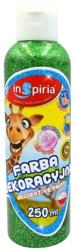 SCHEMAT Farba dekoracyjna zielona farba brokatowa 250ml