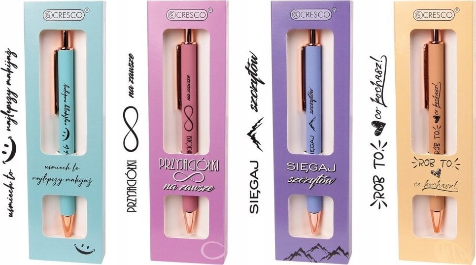 Cresco Długopis z nadrukiem Motto - Ona w etui GB mix