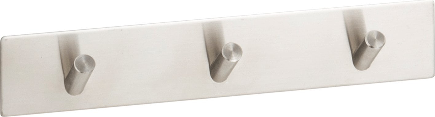 Home It Selvklæbende knagerække m. 3 kroge - Børstet Krom