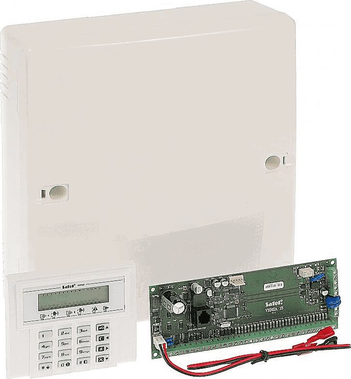 BREVE Centrala systemu alarmowego 15 wejść i 4 wyjść manipulator i obudowa bez transformatora VERSA 15-KLCD