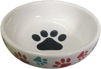 Yarro International MISKA CERAMICZNA MOTYW ŁAPEK 14x4.5 cm